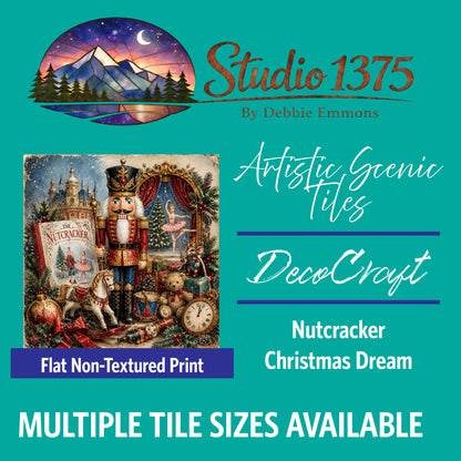 DecoCraft - Studio 1375 - Scenic Tiles Series - Nutcracker Christmas Dream
