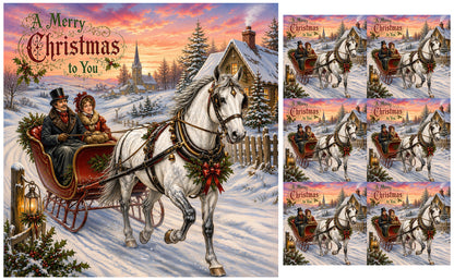 DecoCraft - Studio 1375 - Scenic Tiles Series - Over the Snowy Lane