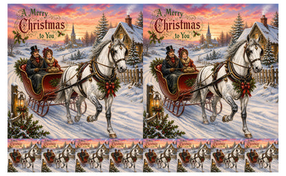 DecoCraft - Studio 1375 - Scenic Tiles Series - Over the Snowy Lane