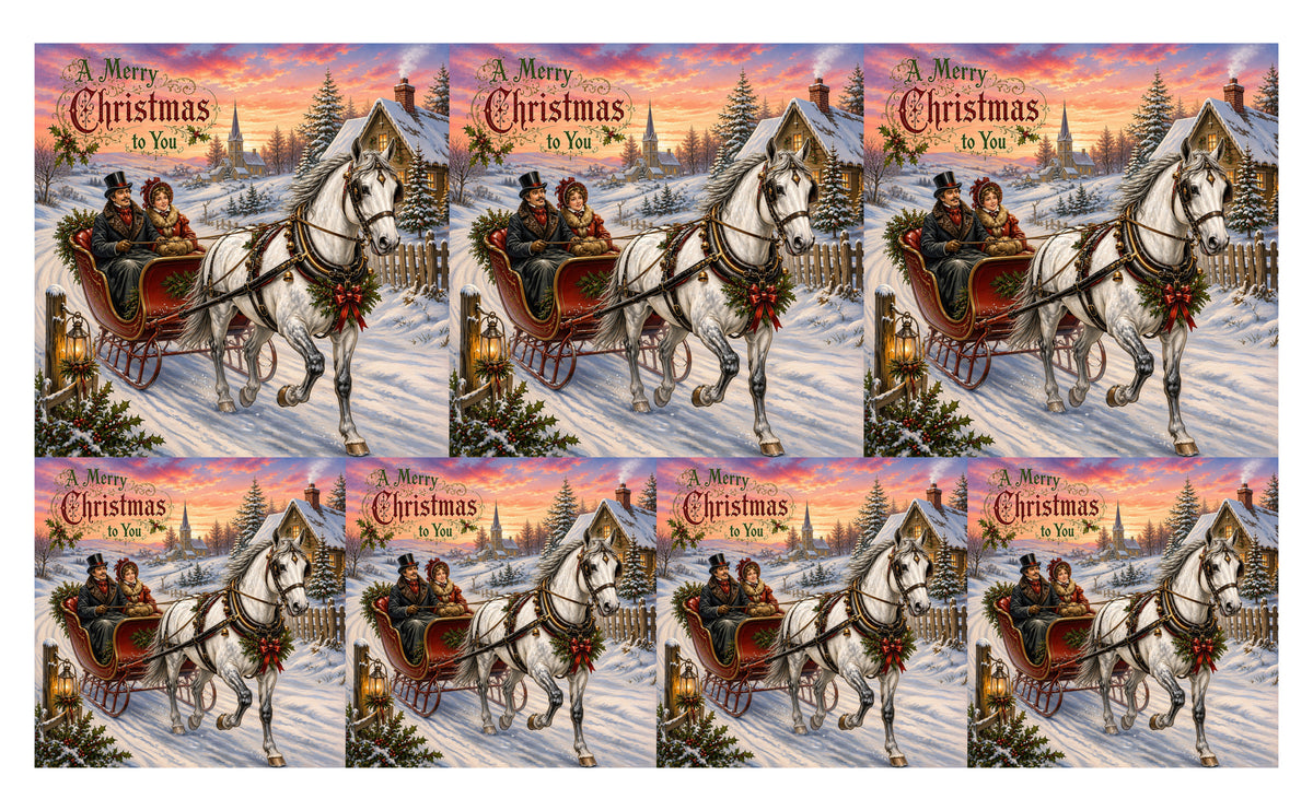 DecoCraft - Studio 1375 - Scenic Tiles Series - Over the Snowy Lane