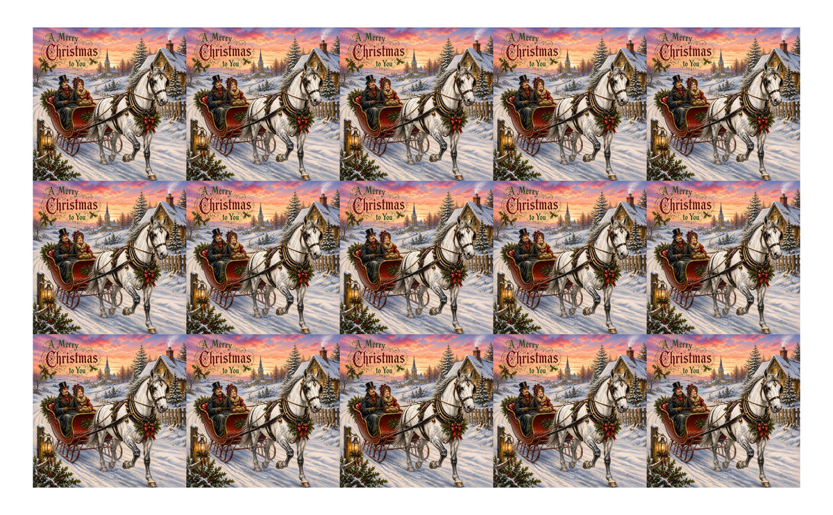 DecoCraft - Studio 1375 - Scenic Tiles Series - Over the Snowy Lane