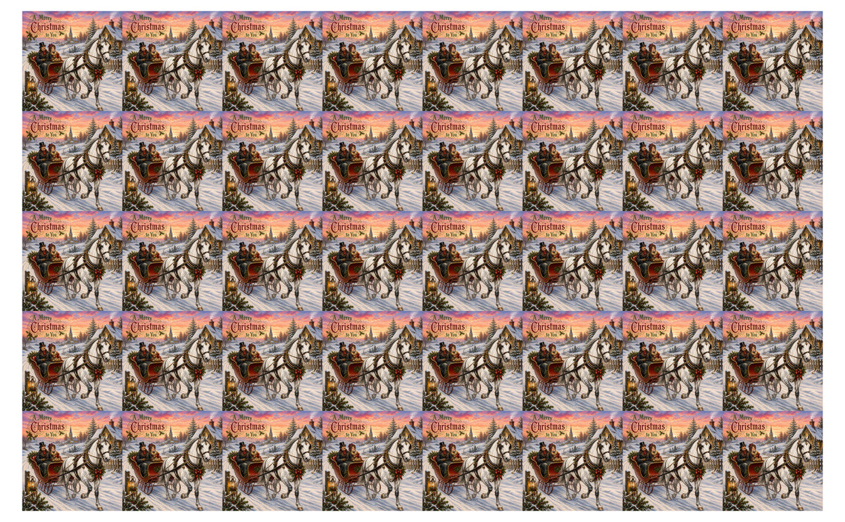 DecoCraft - Studio 1375 - Scenic Tiles Series - Over the Snowy Lane