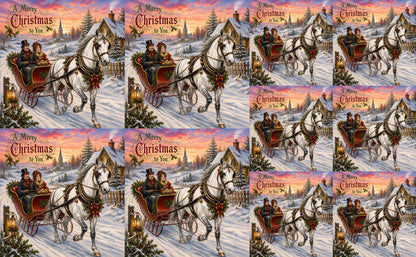 DecoCraft - Studio 1375 - Scenic Tiles Series - Over the Snowy Lane