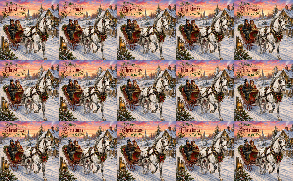 DecoCraft - Studio 1375 - Scenic Tiles Series - Over the Snowy Lane