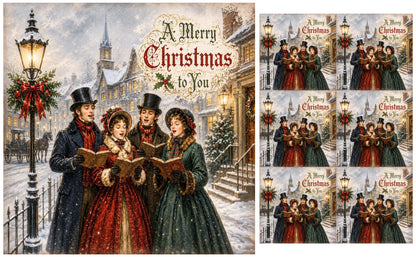 DecoCraft - Studio 1375 - Scenic Tiles Series - Songs of Christmas Eve