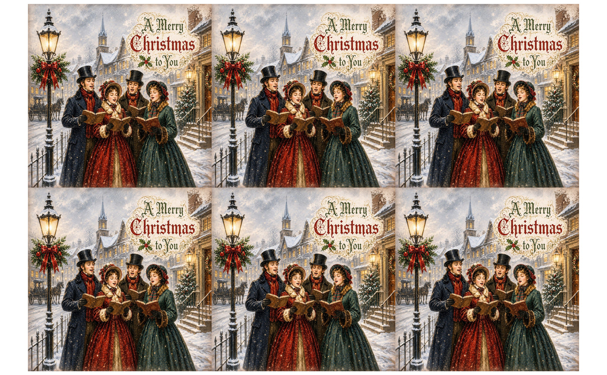 DecoCraft - Studio 1375 - Scenic Tiles Series - Songs of Christmas Eve