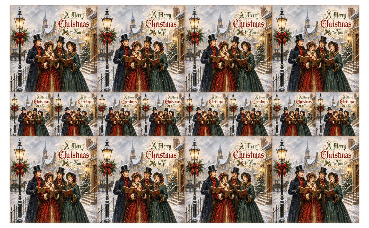 DecoCraft - Studio 1375 - Scenic Tiles Series - Songs of Christmas Eve