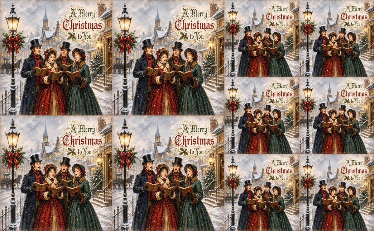 DecoCraft - Studio 1375 - Scenic Tiles Series - Songs of Christmas Eve