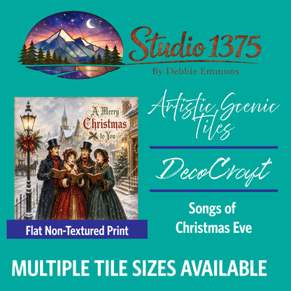 DecoCraft - Studio 1375 - Scenic Tiles Series - Songs of Christmas Eve