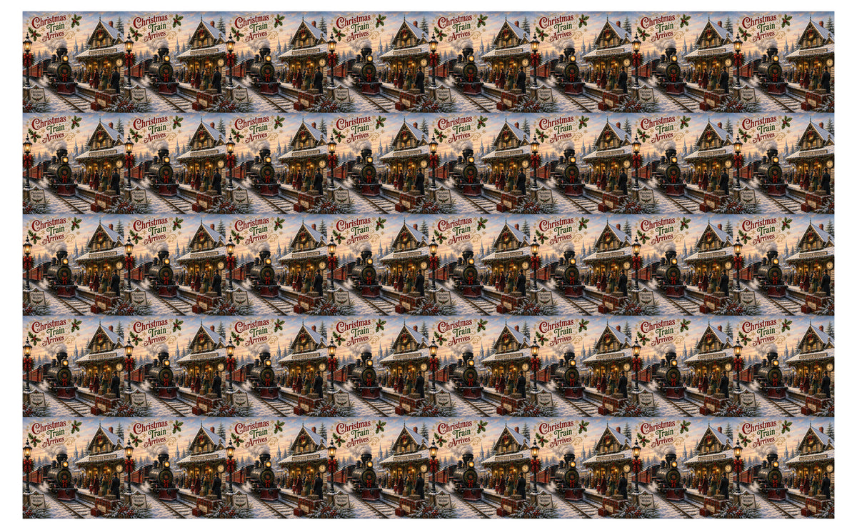 DecoCraft - Studio 1375 - Scenic Tiles Series - The Christmas Train Arrives