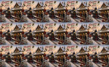 DecoCraft - Studio 1375 - Scenic Tiles Series - The Christmas Train Arrives