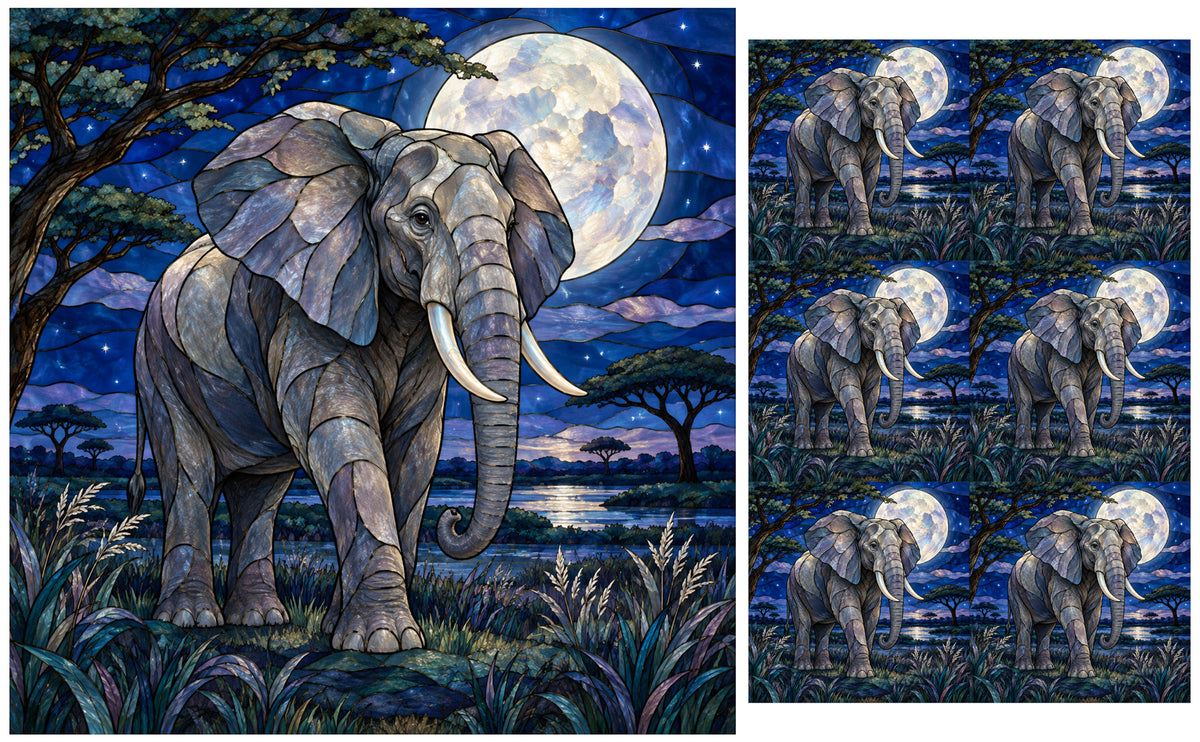 DecoCraft - Studio 1375 - Scenic Elevated Texture Tiles - Moonlit Matriarch