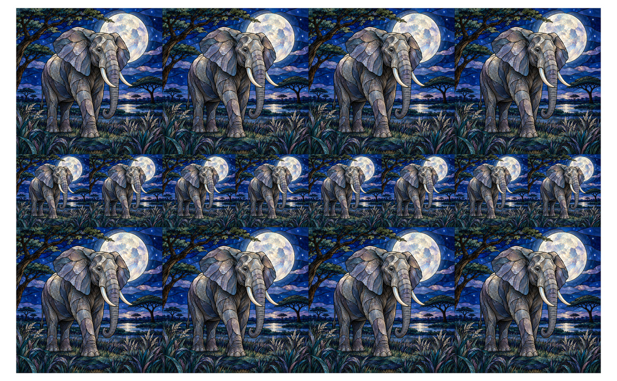 DecoCraft - Studio 1375 - Scenic Elevated Texture Tiles - Moonlit Matriarch
