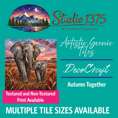 DecoCraft - Studio 1375 - Scenic Elevated Texture Tiles - Autumn Together