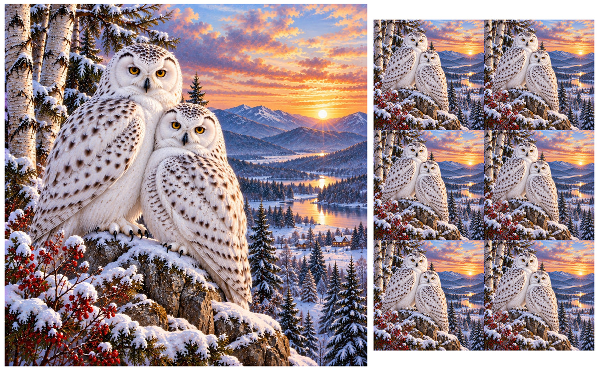 DecoCraft - Studio 1375 - Scenic Tiles Series - Together Through Winter