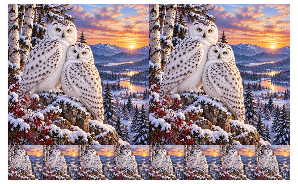 DecoCraft - Studio 1375 - Scenic Tiles Series - Together Through Winter