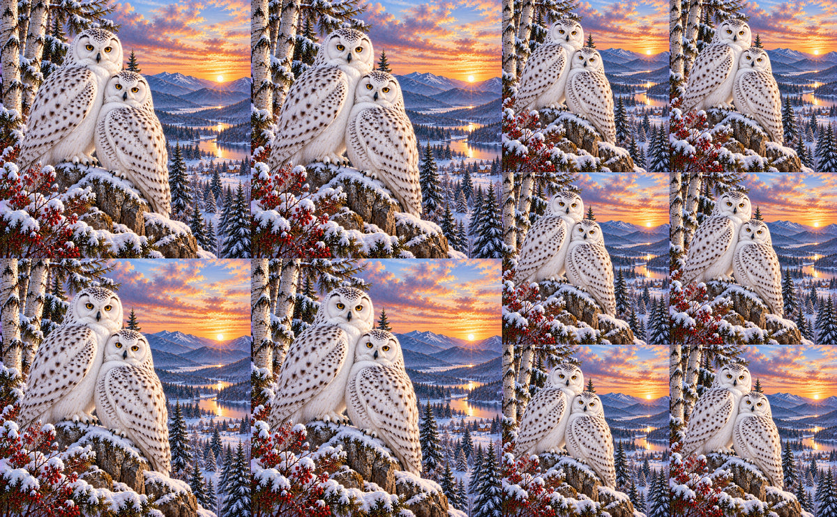 DecoCraft - Studio 1375 - Scenic Tiles Series - Together Through Winter