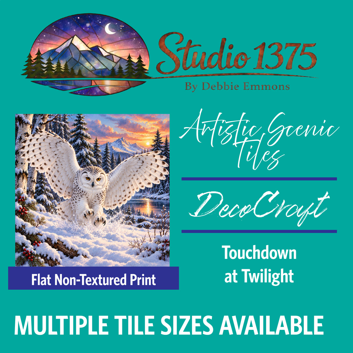 DecoCraft - Studio 1375 - Scenic Tiles Series - Touchdown at Twilight
