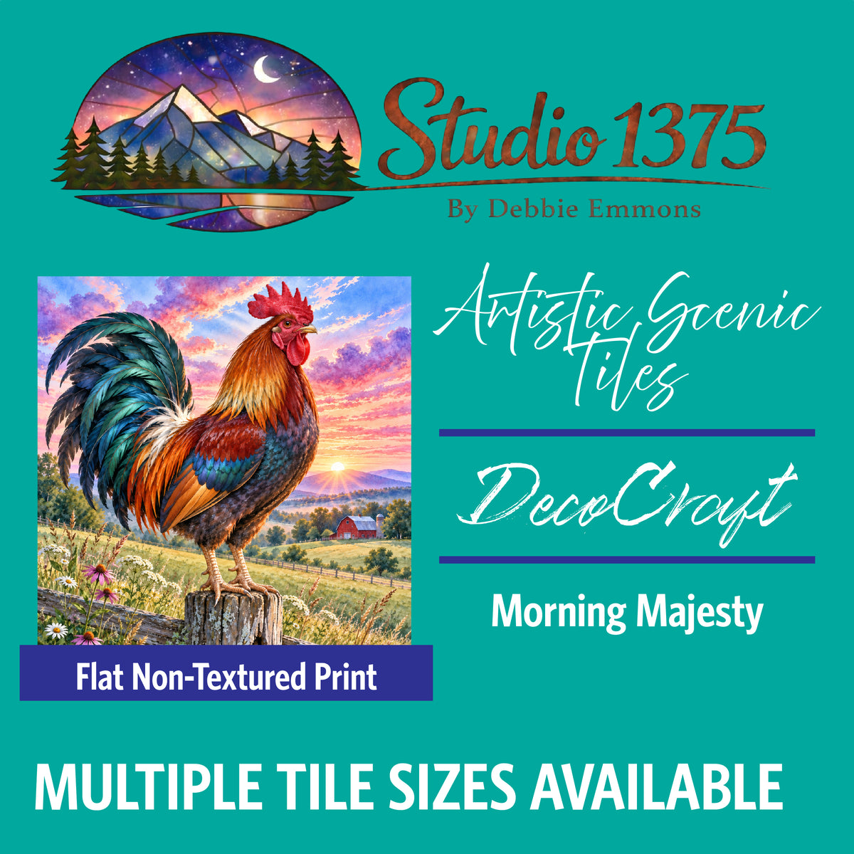 DecoCraft - Studio 1375 - Scenic Tiles Series - Morning Majesty