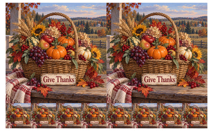 DecoCraft - Studio 1375 - Scenic Tiles Series - Bountiful Thanks