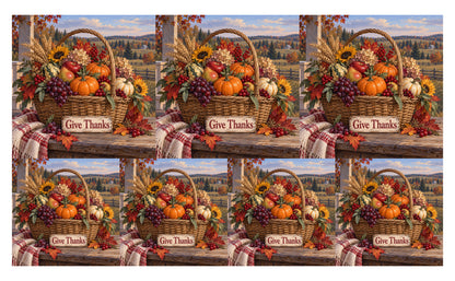 DecoCraft - Studio 1375 - Scenic Tiles Series - Bountiful Thanks