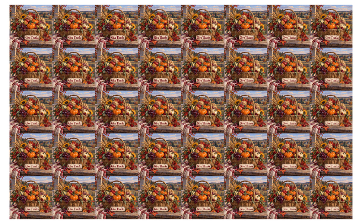DecoCraft - Studio 1375 - Scenic Tiles Series - Bountiful Thanks