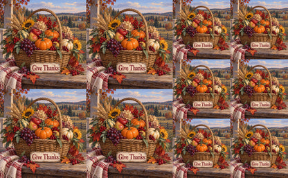 DecoCraft - Studio 1375 - Scenic Tiles Series - Bountiful Thanks