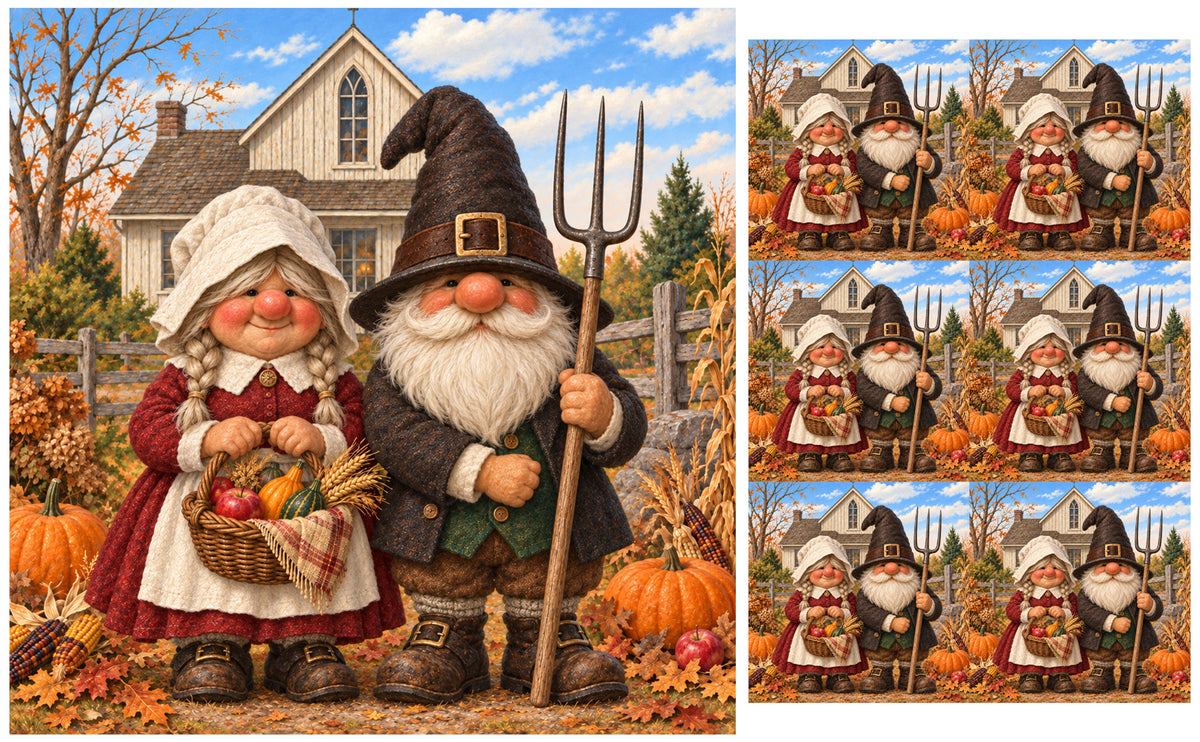 DecoCraft - Studio 1375 - Scenic Tiles Series - Gnomegrown Gratitude