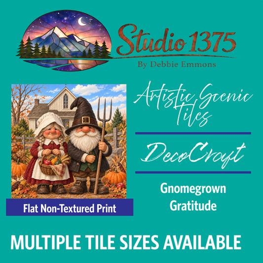 DecoCraft - Studio 1375 - Scenic Tiles Series - Gnomegrown Gratitude