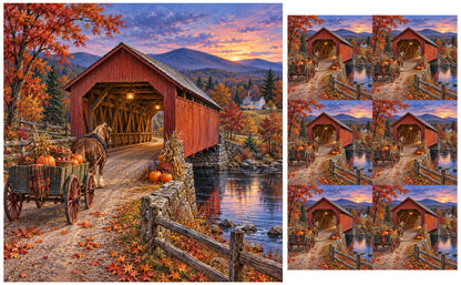 DecoCraft - Studio 1375 - Scenic Tiles Series - Harvest Homecoming