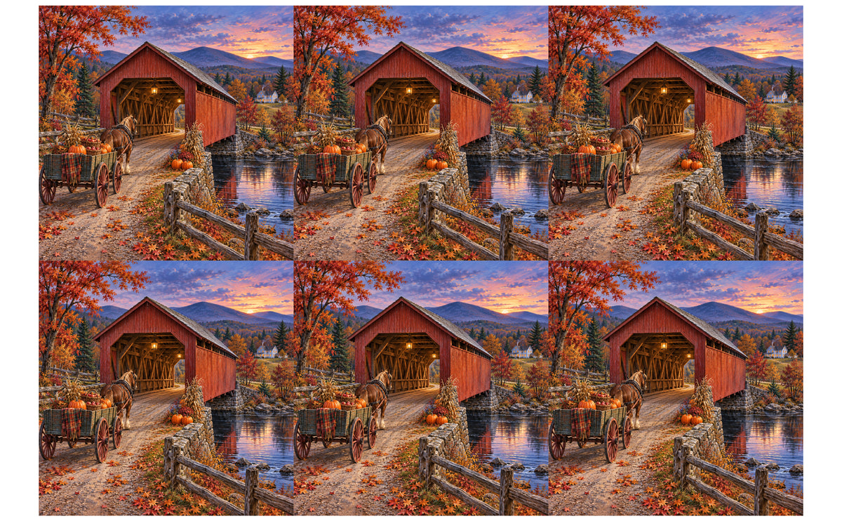 DecoCraft - Studio 1375 - Scenic Tiles Series - Harvest Homecoming