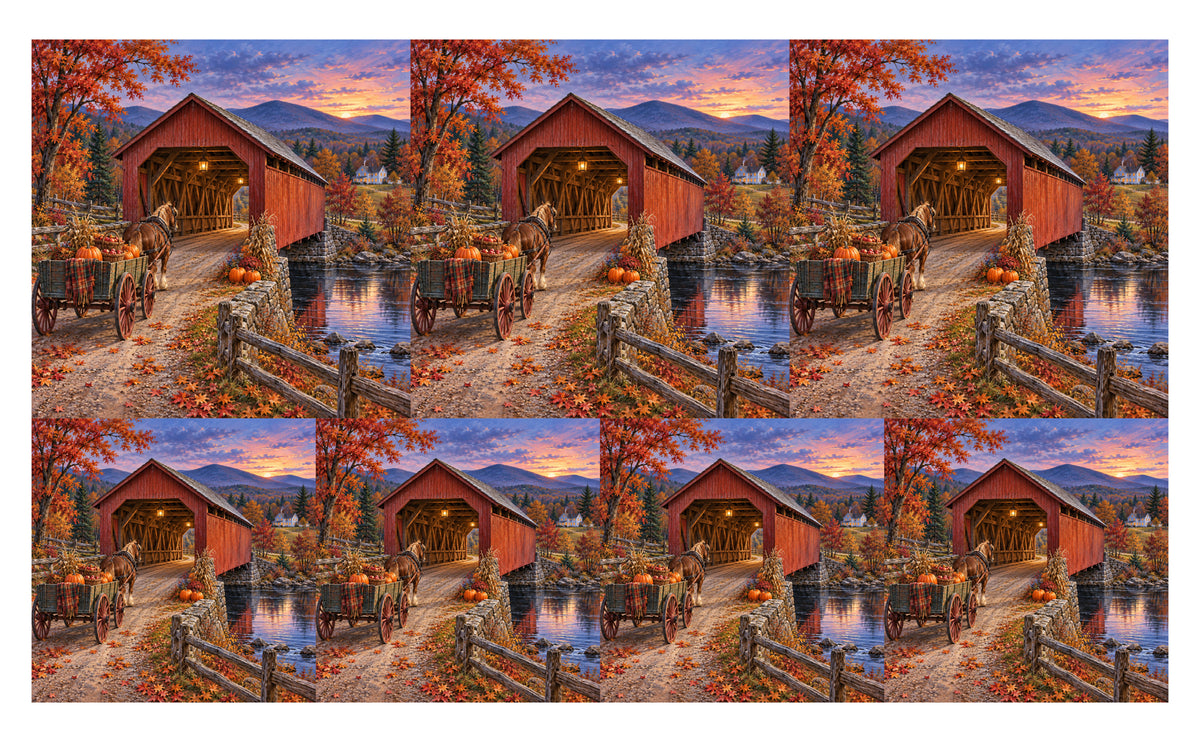 DecoCraft - Studio 1375 - Scenic Tiles Series - Harvest Homecoming