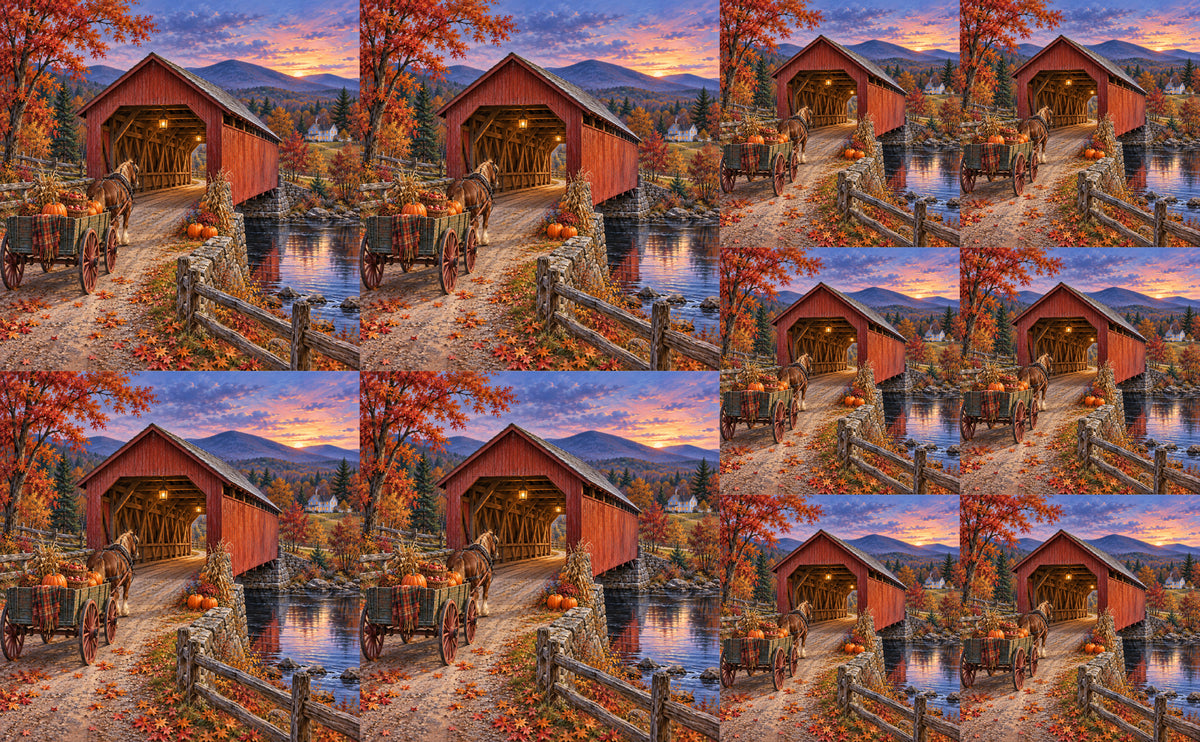 DecoCraft - Studio 1375 - Scenic Tiles Series - Harvest Homecoming