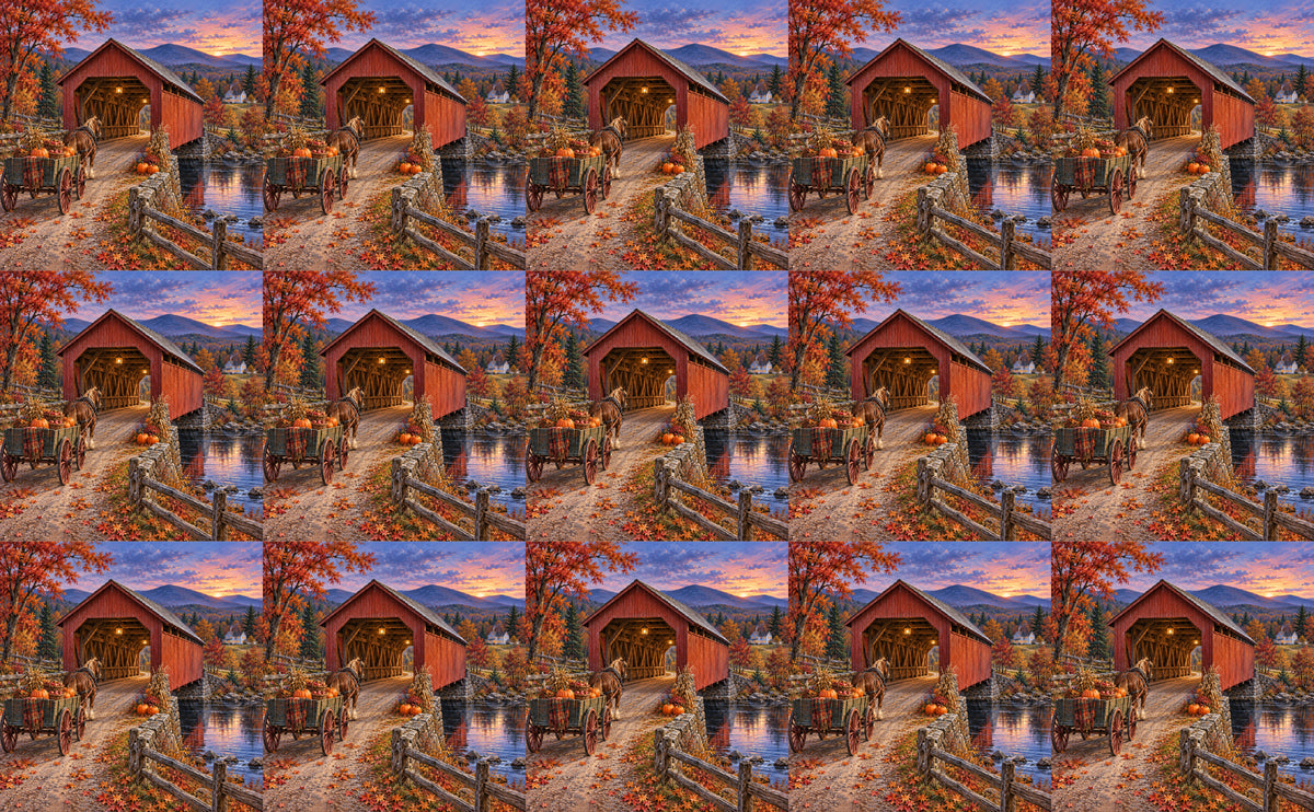 DecoCraft - Studio 1375 - Scenic Tiles Series - Harvest Homecoming