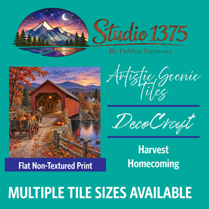 DecoCraft - Studio 1375 - Scenic Tiles Series - Harvest Homecoming