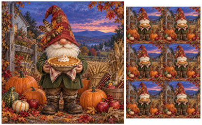 DecoCraft - Studio 1375 - Scenic Tiles Series - Pumpkin Pie Keeper