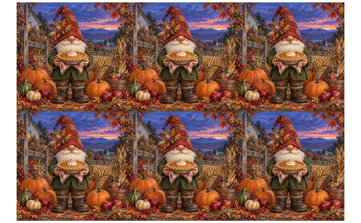 DecoCraft - Studio 1375 - Scenic Tiles Series - Pumpkin Pie Keeper