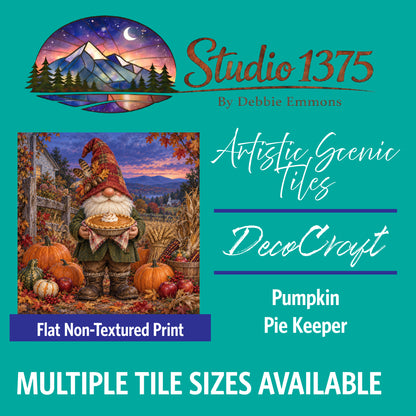DecoCraft - Studio 1375 - Scenic Tiles Series - Pumpkin Pie Keeper