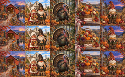DecoCraft - Studio 1375 - Scenic Tiles Series - Gathered in Gratitude - Assortment