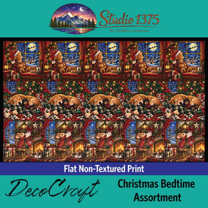DecoCraft - Studio 1375 - Scenic Tiles Series - Christmas Bedtime Assortment