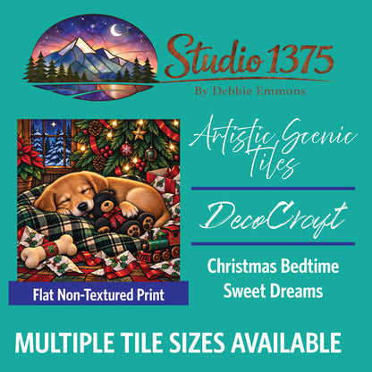 DecoCraft - Studio 1375 - Scenic Tiles Series - Christmas Bedtime - Sweet Dreams