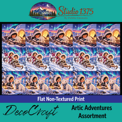 DecoCraft - Studio 1375 - Scenic Tiles Series - Arctic Adventures Assortment
