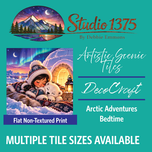DecoCraft - Studio 1375 - Scenic Tiles Series - Arctic Adventures - Bedtime