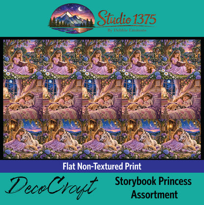 DecoCraft - Studio 1375 - Scenic Tiles Series - Storybook Princess Assortment