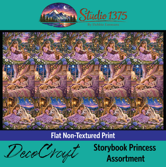 DecoCraft - Studio 1375 - Scenic Tiles Series - Storybook Princess Assortment