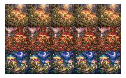 DecoCraft - Studio 1375 - Scenic Tiles Series - Mushroom Woodland