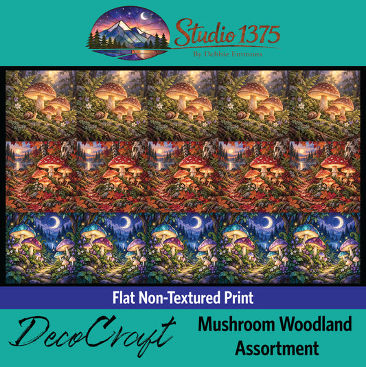 DecoCraft - Studio 1375 - Scenic Tiles Series - Mushroom Woodland