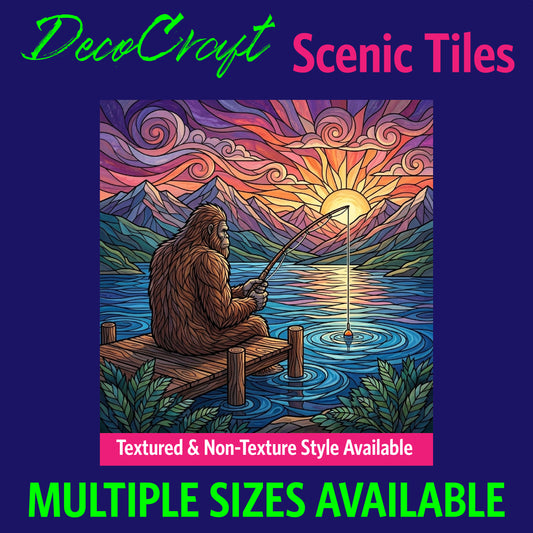 DecoCraft - Scenic Elevated Texture Tiles - Sasquatch - Sunset Cast