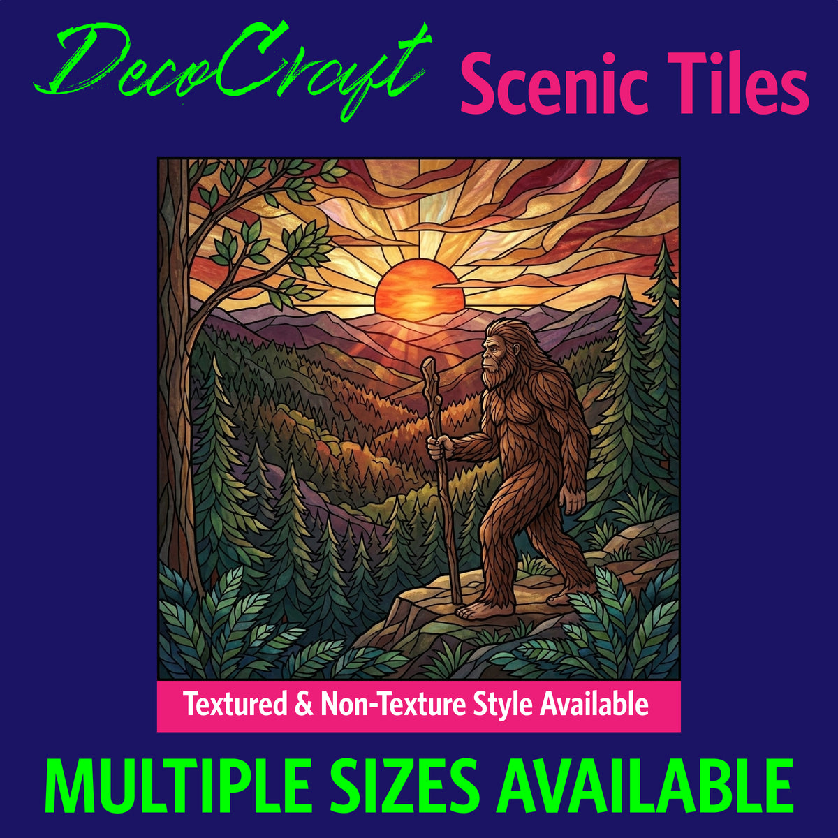 DecoCraft - Scenic Elevated Texture Tiles - Sasquatch - Trailblazer