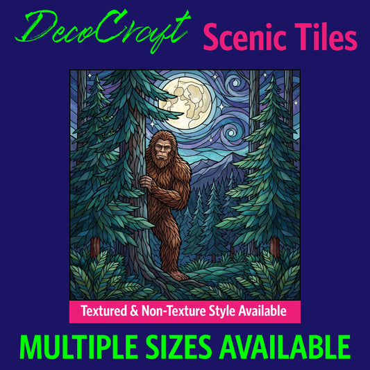 DecoCraft - Scenic Elevated Texture Tiles - Sasquatch - Moonlight Hideaway